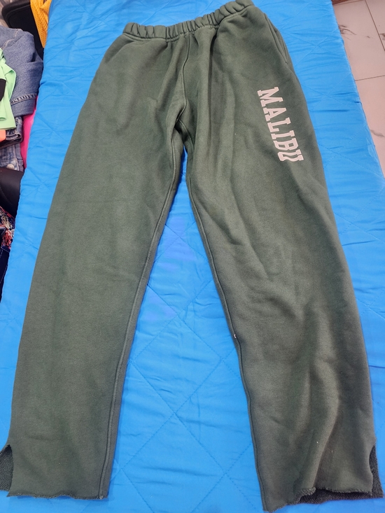 california incline Pants - Malibu Women's Forest Green Fleece Joggers